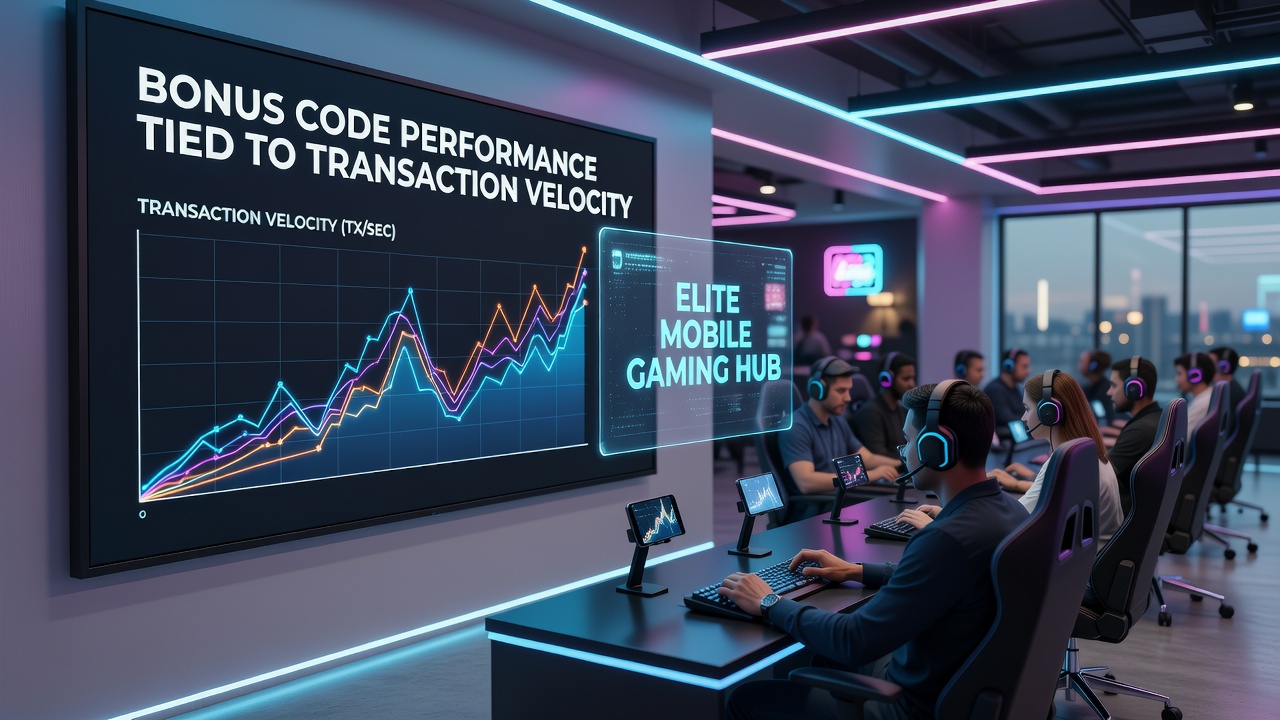 Grafik zur Transaktionsgeschwindigkeit und Bonuscode-Aktivierung in mobilen Gaming-Hubs