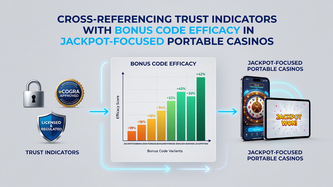 Illustration der Querverweise zwischen Vertrauensdaten und Bonuscode-Leistung in mobilen Casinos