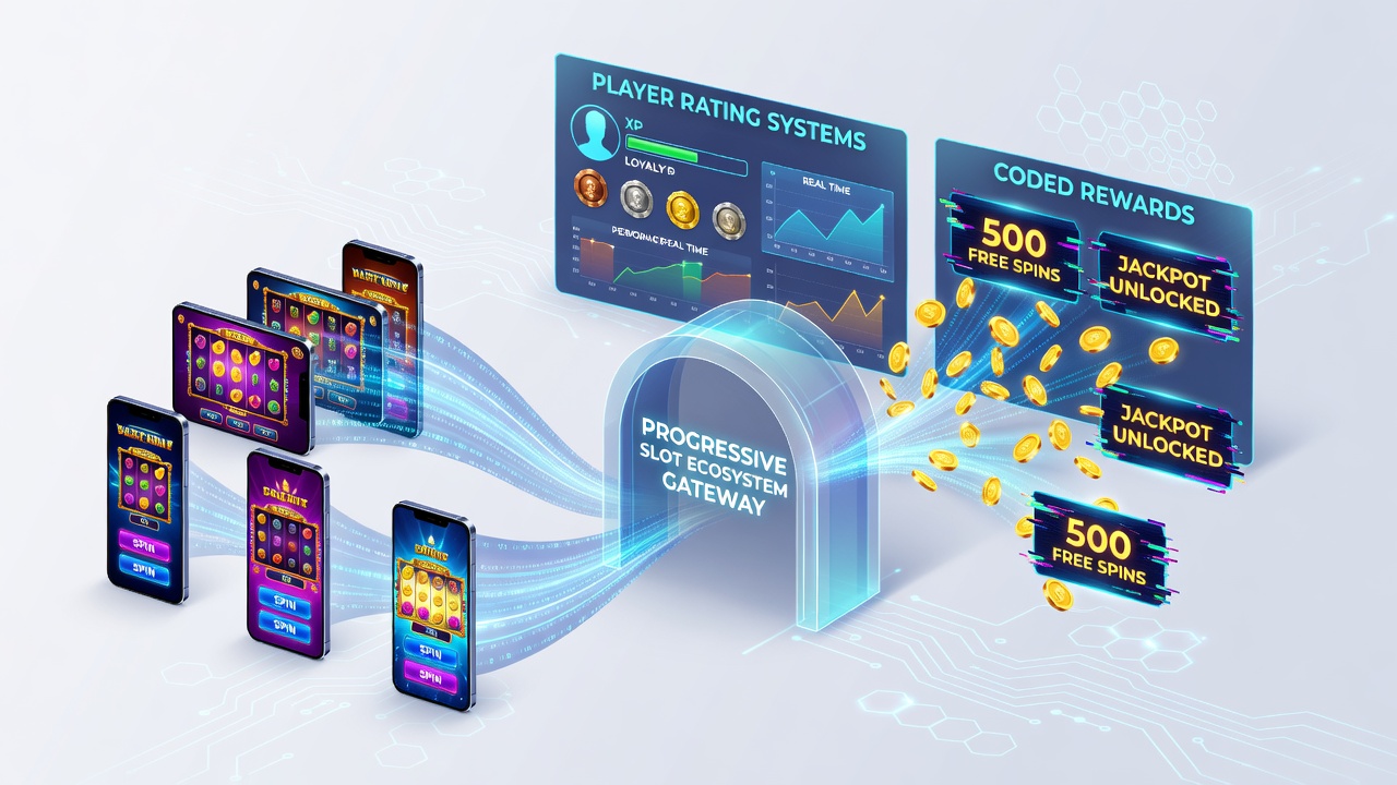 Visualisierung von Bewertungssystemen und codierten Belohnungen in progressiven mobilen Slot-Netzwerken